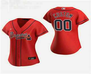 Women Customized Atlanta Braves 2020 Red Alternate Nike Jersey,We sell and wholesale Women Customized Atlanta Braves 2020 Red Alternate Nike Jersey on line form chian!